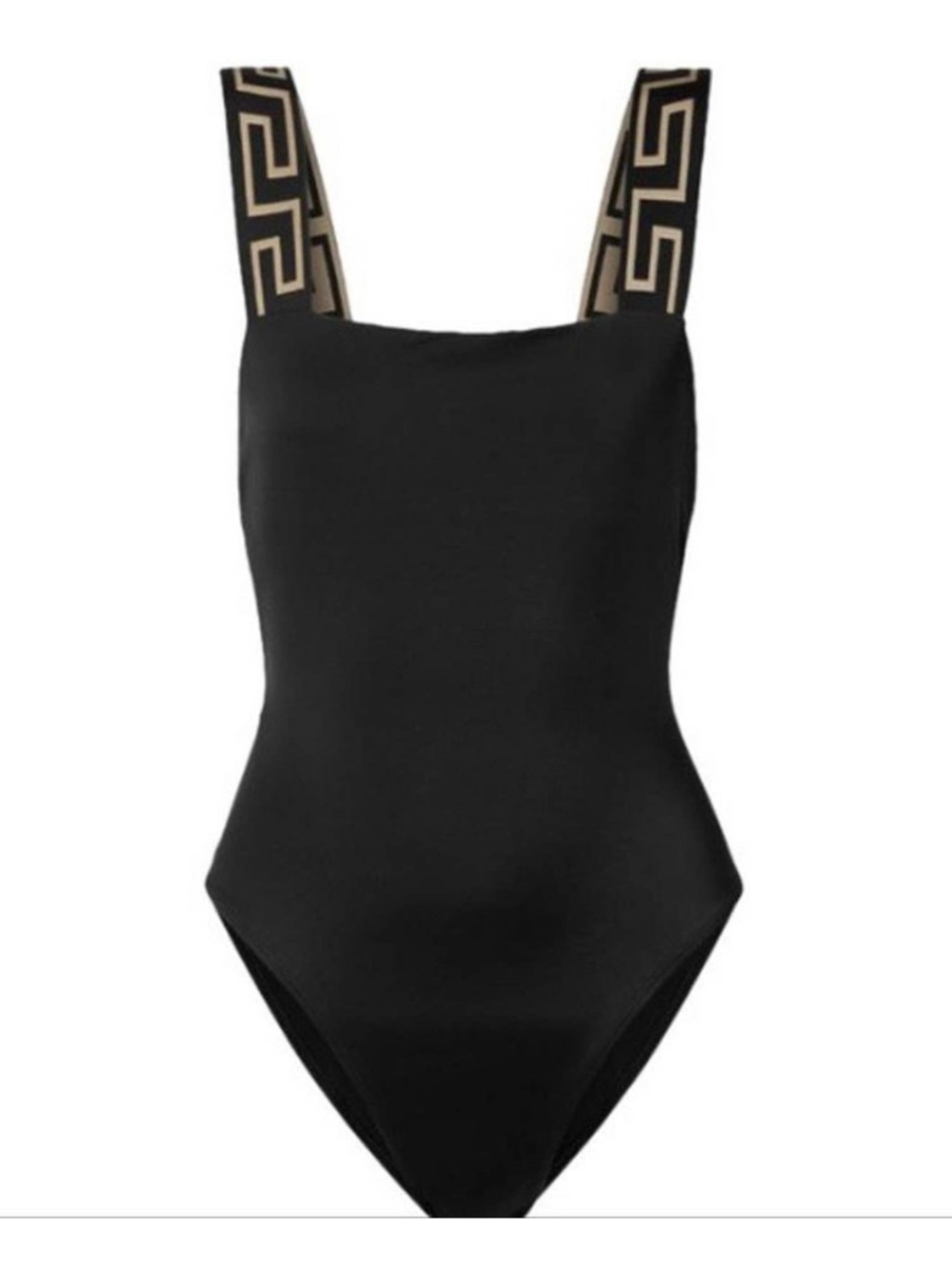 VERSACE Greca logo swimsuit bodysuit M